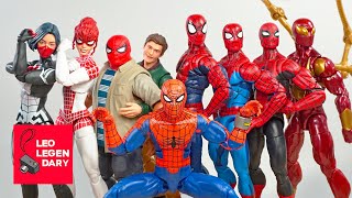 EVERY Marvel legends Spiderman 60th Anniversary STOPMOTION REVIEWS [upl. by Gower792]