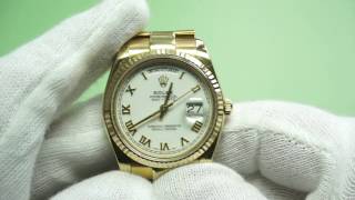 Gold Rolex Oyster Replica  ETA 2834 Automatic [upl. by Vasya900]