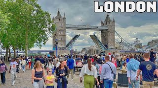 LONDON WALK 2024  London Summer Walking Tour  London Tower Bridge to Borough Market 4K HDR [upl. by Isleana]