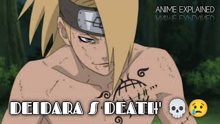 DEIDARA S DEATH 💀😢  DEIDARA KI MAUTH 😥 [upl. by Eyr]