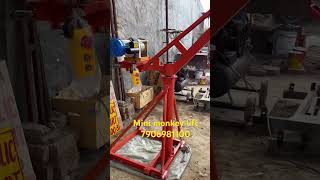 Mini monkey hoist machine monkeylift machine minicrane [upl. by Ykcor]