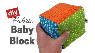 How to Sew Soft Fabric Baby Blocks [upl. by Muhcon696]