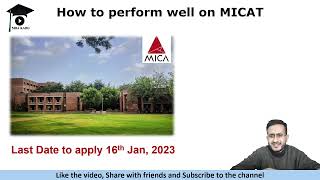 All About MICAT  Programs Offered  Cutoff  Exam Pattern  Preparation Guidelines  MBA Karo [upl. by Allerbag]