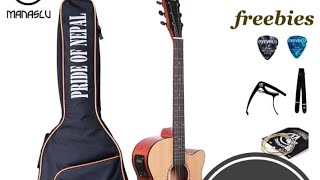 manaslu Atal semi Acoustic guitarReview Manaslu guitar 🎸guitar [upl. by Townshend]