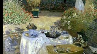 Claude Monet Le déjeuner  The Lunch  circa 1873 [upl. by Nnaael]