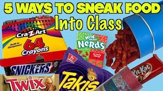 5 Easy Methods To Sneak Food And Candy Into Class Part 25  School Life Hacks  Nextraker [upl. by Aicilyt]