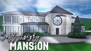 Soft Luxury Mansion EXTERIOR  Layouts  1919K  Bloxburg  MM [upl. by Forster837]