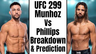 UFC 299 Pedro Munhoz Vs Kyler Phillips Breakdown and Prediction [upl. by Ahsienal127]