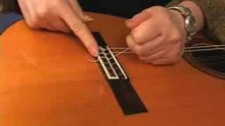 Stringing A Classical Guitar [upl. by Benilda]