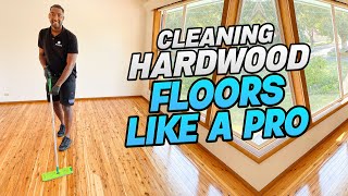 Clean Hardwood Floors Like a Pro in 5 Easy Steps [upl. by Eralcyram913]