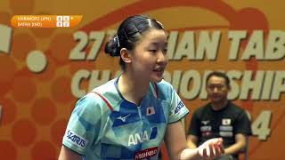 Miwa Harimoto vs Manika Batra QF 27th ASIAN TABLE TENNIS CHAMPIONSHIPS  ASTANA 2024full match [upl. by Aimej]