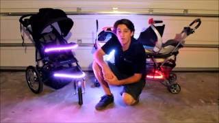 Stroller lights installed in under 30 seconds [upl. by Seow]