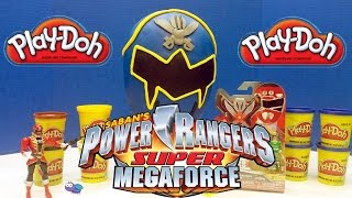 Power Rangers Super Mega Force PlayDoh Huge Surprise Egg [upl. by Nets]