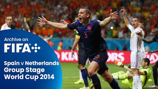 Full Match Spain vs Netherlands 2014 FIFA World Cup [upl. by Camp]