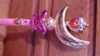 Sailor Moon Crescent Wand Spiral Scepter Heart Rod Musical [upl. by Blinni]