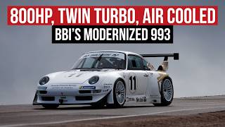 Old Meets New BBIs 800hp Turbo AirCooled 993 Gets 992 Double AArms  A LOT More [upl. by Lieno]