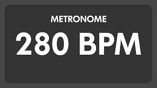 280 BPM  Metronome [upl. by Leuqer5]