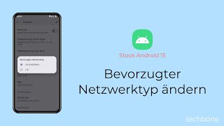 Bevorzugter Netzwerktyp ändern Android 15 [upl. by Careaga404]