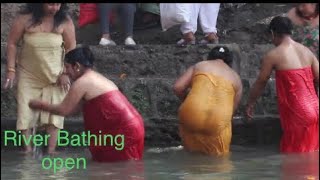 Sali nadi mela 2079  swasthani  holy bath in river  open bath  साली नदी मेला salinadi [upl. by Neelrihs]