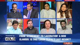 The Newshour Debate Laceration to slander  Tarun Tejpal  Part 3 [upl. by Philis]