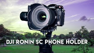 DJI Ronin SC Tutorial  How to setup Panasonic Camera and Mounting the Phone Holder [upl. by Sup]