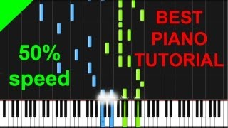 Aerosmith  Amazing 50 speed piano tutorial [upl. by Essile]