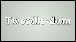 Tweedledum Meaning [upl. by Krispin229]