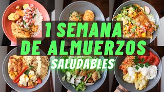 UNA SEMANA DE ALMUERZOS SALUDABLES  Michela Perleche [upl. by Ahsyek]