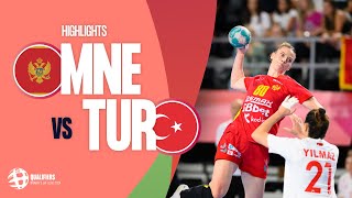 Montenegro vs Türkiye  HIGHLIGHTS  Round 1  Womens EHF EURO 2024 Qualifiers [upl. by Cathleen710]