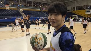 DisguisedToast  20240713  PLAYING BASKETBALL WITH JEREMY LIN SIMU LIU AND OTHERS [upl. by Aidole]