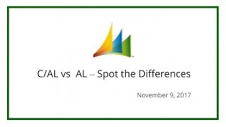 CAL vs AL – Spot the Differences November 9 2017 [upl. by Hassett]