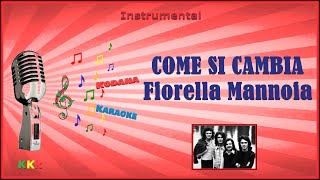 Come si cambia  Fiorella Mannoia  Karaoke Instrumental Kodana Karaoke [upl. by Eirak280]