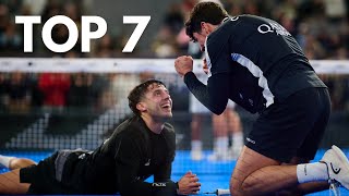 Top 7 Best Points Paris Major  Premier Padel [upl. by Kos461]