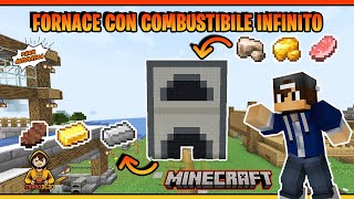 Fornace con combustibile infinito su Minecraft  No Carbone  Cottura infinita [upl. by Akinirt890]