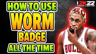 Get all rebounds using WORM Badge How to activate it all the time in NBA 2K22 Next Gen [upl. by Ntsuj]