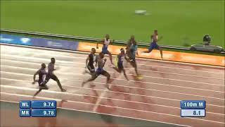 Usain Bolt World Record 100m amp 200m Sprint Highlights [upl. by Lavelle]