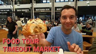 Exploring amp Eating in Lisbons TimeOut Market Food Tour amp What to do in Lisbon Portugal [upl. by Eekorehc797]