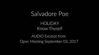 Know Thyself  Salvadore Poe [upl. by Joice]