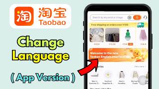 Change Language Taobao App Chinese to English  Taobao English version  Translate Taobao to English [upl. by Oinimreh]