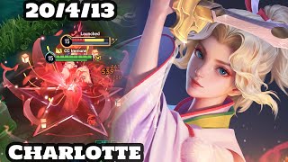 Honor of Kings Epic Charlotte Jungle Gameplay Rank Grandmaster [upl. by Olshausen687]