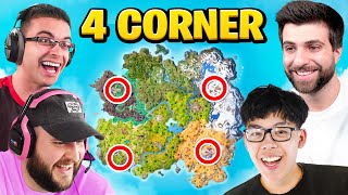 The 4 CORNER CHALLENGE in Fortnite Season 2 [upl. by Itsyrc]