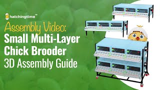 Assembly Guide 3D Chick Brooder  5 Layer H 95quot  Hatching Time Cimuka [upl. by Iey324]