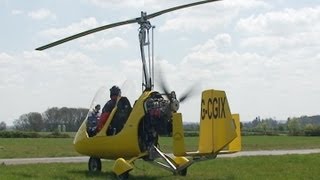 Gyrocopter Start up and take off [upl. by Wendell83]