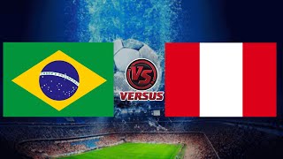 BRAZIL vs PERU  WORLD CUP QUALIFIERS 2026 [upl. by Neehahs]