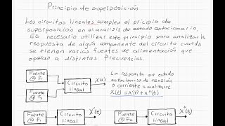 Respuesta forzada en CA Ejercicio con fasores 9 – Principio de superposición [upl. by Annaid]