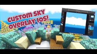 ✔️How To Make Custom Sky Overlay on iOS  MCPE  Tutorial minecraftbe [upl. by Odawa621]