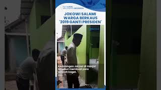 Salat Jumat di Tegal Jokowi Bikin Kaget Jemaah hingga Salami Warga Berkaus 2019 Ganti Presiden [upl. by Esch]