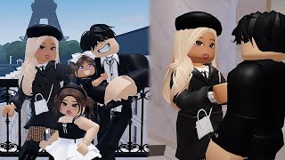 Viajamos a Paris en familia ❤️👩‍❤️‍👨👧🏼👧🏼 en Roblox [upl. by Hanima]