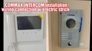 COMMAX INTERCOM installation  Wiring connection step by step 💯🪛🥰🥰🥰 [upl. by Jacie]