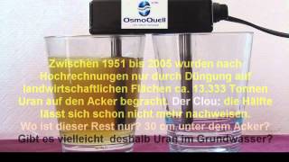 Wassertest  Elektrolyse  Leitungswasser  OsmoQuell  Osmose Filter [upl. by Ahsikad]